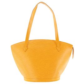 LOUIS VUITTON - Bolso de hombro Louis Vuitton Saint Jacques GM en cuero epi amarillo vintage