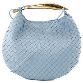 BOTTEGA VENETA - Borsa a tracolla Bottega Veneta Sardine in pelle intrecciato blu