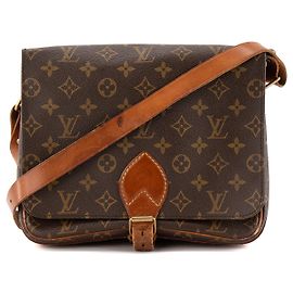 LOUIS VUITTON - Louis Vuitton Cartouchière Schultertasche aus vintage Monogram Canvas