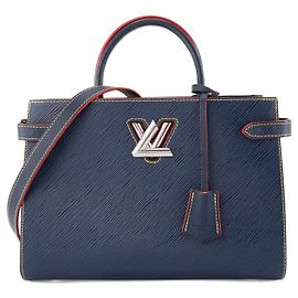 LOUIS VUITTON - Borsa Louis Vuitton Cabas Twist in pelle epi blu e rossa