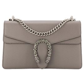 GUCCI - Bolsa de ombro Gucci Dionysus em couro granulado cinza