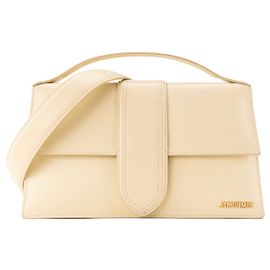 JACQUEMUS - Borsa a tracolla Le Bambinou Jacquemus in pelle liscia gialla
