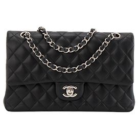 CHANEL - Borsa a mano Classique/Timeless 11.12 Chanel in pelle liscia nera