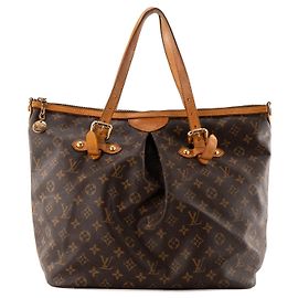 LOUIS VUITTON - Sac à main  Palermo Louis Vuitton en toile enduite monogrammée vintage