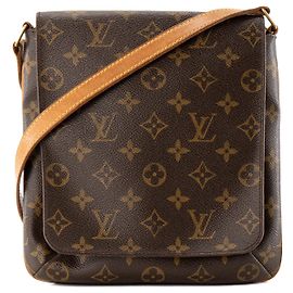 LOUIS VUITTON - Bolsa de ombro Louis Vuitton Musette Salsa vintage em tela revestida monogram