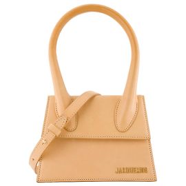 JACQUEMUS - Borsa a tracolla Le Chiquito Moyen Jacquemus in pelle liscia gialla