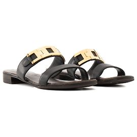 GIUSEPPE ZANOTTI - Sandali Giuseppe Zanotti in pelle nera (T38)