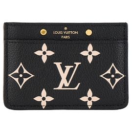 LOUIS VUITTON - Tarjetero Louis Vuitton en piel granulada monogramme giant