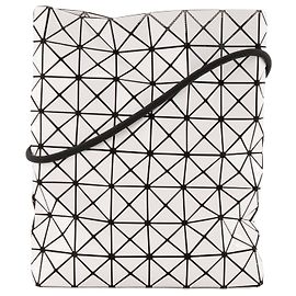 ISSEY MIYAKE - Borsa a tracolla BaoBao Issey Miyake in plastica bianca e tela nera