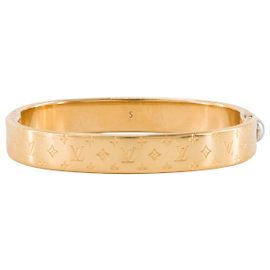 LOUIS VUITTON - Louis Vuitton Nanogram Armband aus goldfarbenem Metall (S)