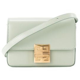 GIVENCHY - Bolso de bandolera 4G Mini Givenchy en piel lisa celadón