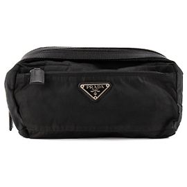 PRADA - Bolso de mano en Re-Nylon Prada y piel saffiano negra
