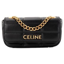 Céline CELINE - Bolsa de ombro Celine em couro matelassê preto