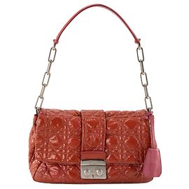 Autre Marque DIOR - Borsa a tracolla Miss Dior in pelle cannage verniciata rossa