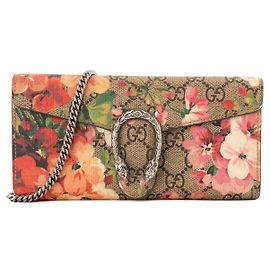 GUCCI - Borsa a tracolla Wallet on chain Dionysus Gucci in tela rivestita GG Bloom