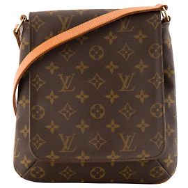 LOUIS VUITTON - Bolsa de ombro Musette Salsa Louis Vuitton em tela revestida monogram vintage