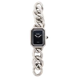 CHANEL - Orologio Première Gourmette Chanel in acciaio argentato (S)