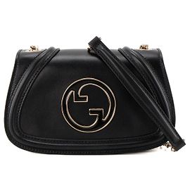 GUCCI - Borsa a tracolla Blondie Gucci in pelle liscia nera