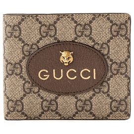 GUCCI - Cartera Neo Gucci en lona recubierta monograma marrón