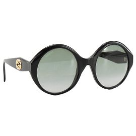 GUCCI - Occhiali da sole rotondi Gucci in acetato nero