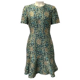 Autre Marque Vestido Min-D de brocado rosa Saloni Callaina