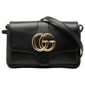 Borsa a tracolla Gucci Small Arli in pelle di vitello nera