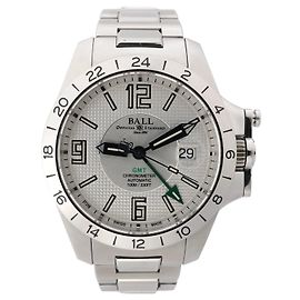Autre Marque Relógio Ball Engineer Hydrocarbon Magnate GMT GM2098C 7130042 SS AT com mostrador prateado