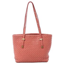Borsa a tracolla Bottega Veneta in pelle Intrecciato Rosa