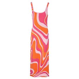 Autre Marque 8By Yoox Strick-Midikleid mit Wirbelprint