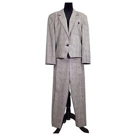 Georges Rech Traje de Pantalón de Lana Príncipe de Gales