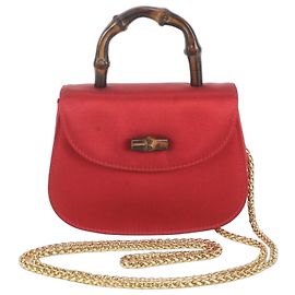 Borsa a tracolla con catena 2-Way Gucci Bamboo