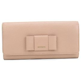 Portafoglio lungo bi-fold rosa da donna Miu Miu