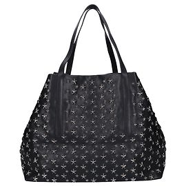 Saco Tote Pimlico em pele com tachas de estrela Jimmy Choo