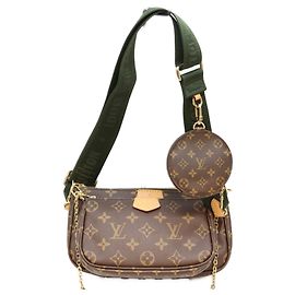 Sac à épaule Louis Vuitton Monogram Khaki Multipochette Accessoires