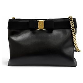 Sac à épaule en cuir Salvatore Ferragamo Vara Ribbon