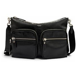 Bolso de hombro Domino de piel lisa Coach