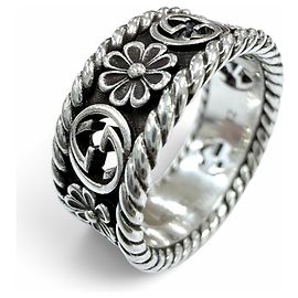 Gucci 577263 AG925 Interlocking G Flower Ring