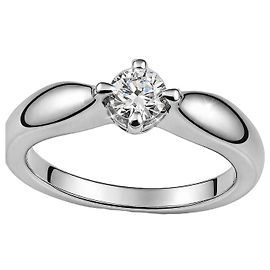 Anello Solitario Bulgari Platino Diamante Certificato