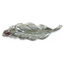 Autre Marque Spilla Tiffany & Co. Vintage in argento sterling con motivo a piuma
