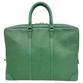 Sac Portedocuments Voyage Louis Vuitton en cuir Epi