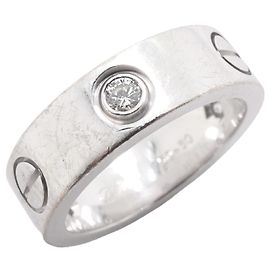 Anello Cartier Love in oro bianco 18K con diamante