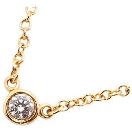 Autre Marque Tiffany & Co. By the Yard Halskette aus 18K Gelbgold mit Diamant