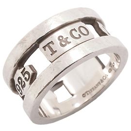 Autre Marque Anello Tiffany & Co. 1837 Element Band in Argento 925