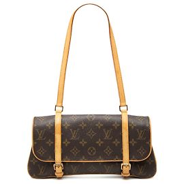 Sac à épaule Louis Vuitton Brown Monogram Marelle