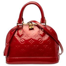 Louis Vuitton Red Monogram Vernis Alma BB
