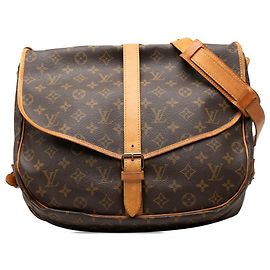 Louis Vuitton Brown Monogram Saumur 35