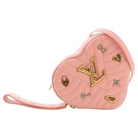 Louis Vuitton Pink Calfskin Embellished New Wave Love Lock Crossbody