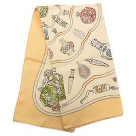 Hermès Beige Qu Importe le Flacon Pañuelo de seda 90