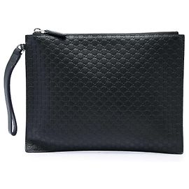 Clutch Gucci Black Microguccissima