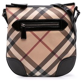 Burberry Beige Supernova Check Coated Canvas Dryden Crossbody